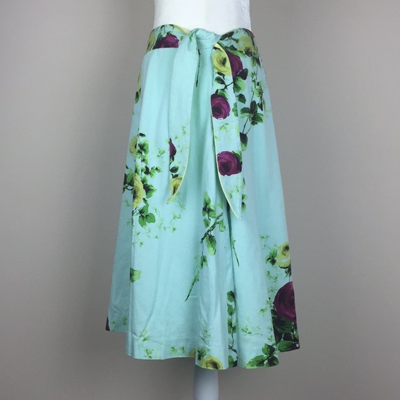 Anthropologie - Odille - Floral Side Tie Skirt - Picture 5 of 8